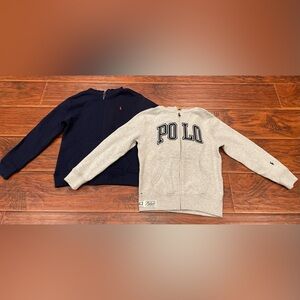 POLO Ralph Lauren zip up hoodie sweatshirts. (Boy)